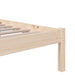 Cadru de pat single, 90x190 cm, lemn masiv - WALTI WALTI