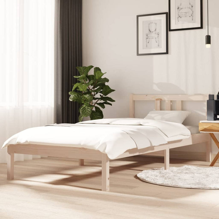 Cadru de pat single, 90x190 cm, lemn masiv - WALTI WALTI