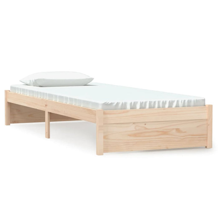 Cadru de pat mic single, 75x190 cm, lemn masiv WALTI