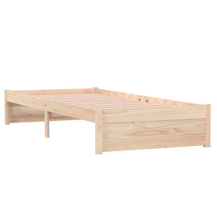 Cadru de pat mic single, 75x190 cm, lemn masiv WALTI