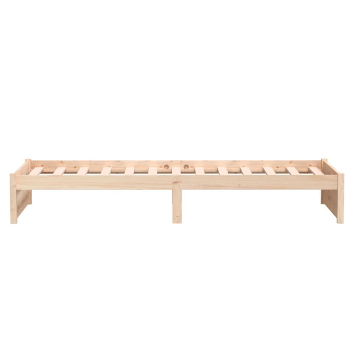 Cadru de pat mic single, 75x190 cm, lemn masiv WALTI