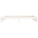 Cadru de pat mic single, alb, 75x190 cm, lemn masiv - WALTI WALTI