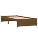 Cadru de pat mic single, maro miere, 75x190 cm, lemn masiv - WALTI WALTI