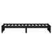 Cadru de pat mic single, negru, 75x190 cm, lemn masiv - WALTI WALTI