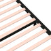 Cadru de pat mic single, negru, 75x190 cm, lemn masiv - WALTI WALTI