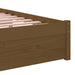 Cadru de pat single, maro miere, 90x190 cm, lemn masiv - WALTI WALTI
