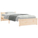 Cadru de pat mic single, 75x190 cm, lemn masiv - WALTI WALTI