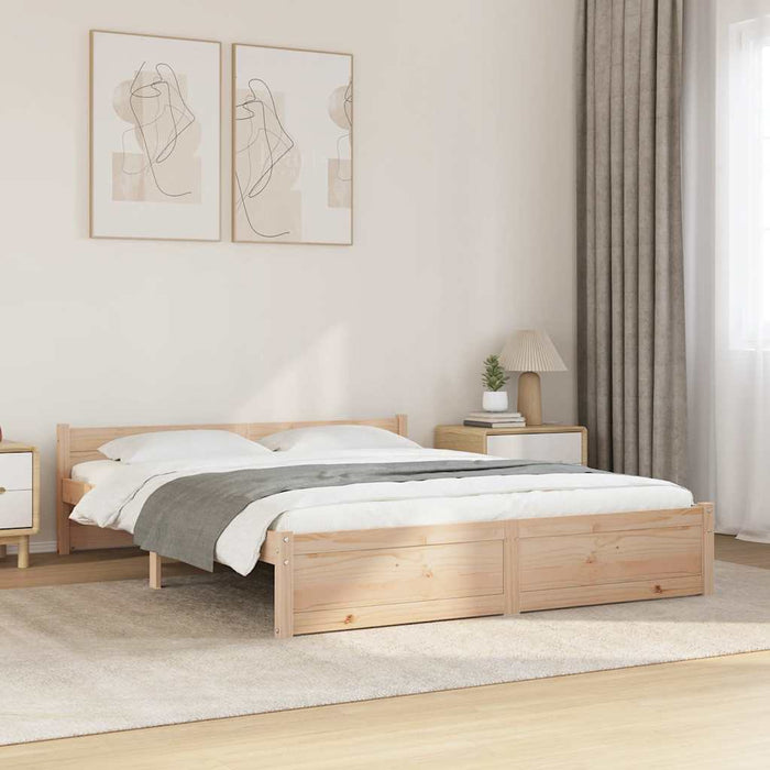 Cadru de pat King Size, 150x200 cm, lemn masiv - WALTI WALTI