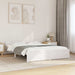 Cadru de pat King Size, alb, 150x200 cm, lemn masiv - WALTI WALTI
