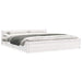 Cadru de pat Super King, alb, 180x200 cm, lemn masiv - WALTI WALTI