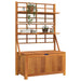 Cutie de depozitare cu spalier, 99x50x160 cm, lemn masiv acacia - WALTI WALTI