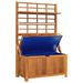 Cutie de depozitare cu spalier, 99x50x160 cm, lemn masiv acacia - WALTI WALTI