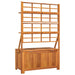 Cutie de depozitare cu spalier, 99x50x160 cm, lemn masiv acacia - WALTI WALTI