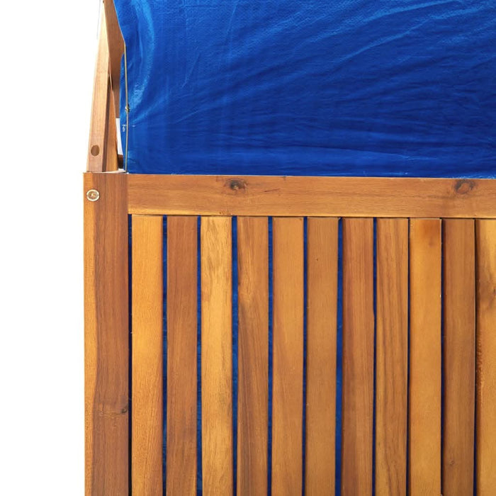 Cutie de depozitare cu spalier, 99x50x160 cm, lemn masiv acacia - WALTI WALTI