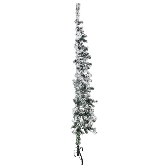 Jumătate brad de Crăciun artificial subțire, cu zăpadă, 150 cm - WALTI WALTI