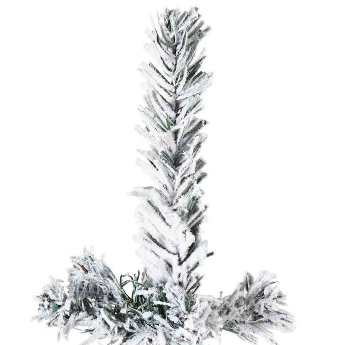 Jumătate brad de Crăciun artificial subțire, cu zăpadă, 150 cm - WALTI WALTI