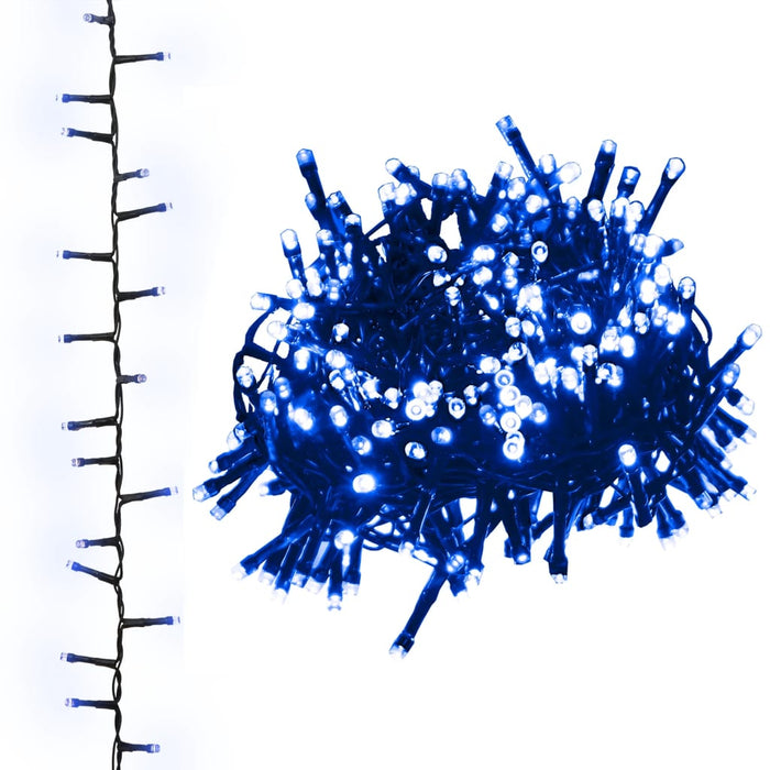 Instalație compactă cu 1000 LED-uri, albastru, 25 m, PVC - WALTI WALTI