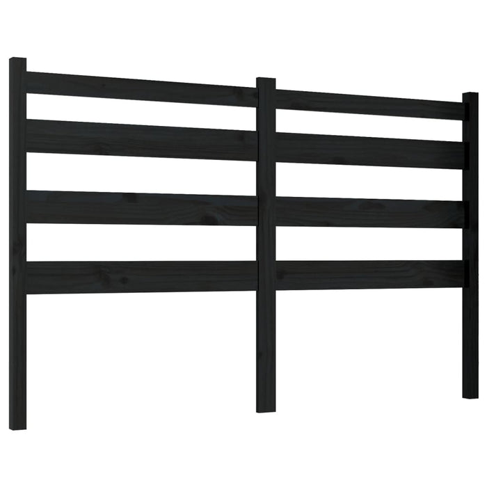 Tăblie de pat, negru, 166x4x100 cm, lemn masiv de pin - WALTI WALTI