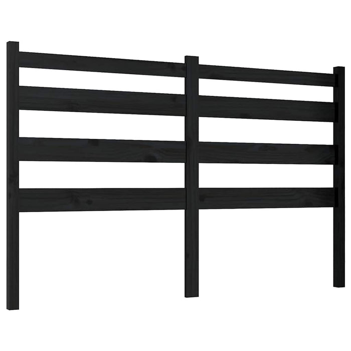 Tăblie de pat, negru, 186x4x100 cm, lemn masiv de pin - WALTI WALTI
