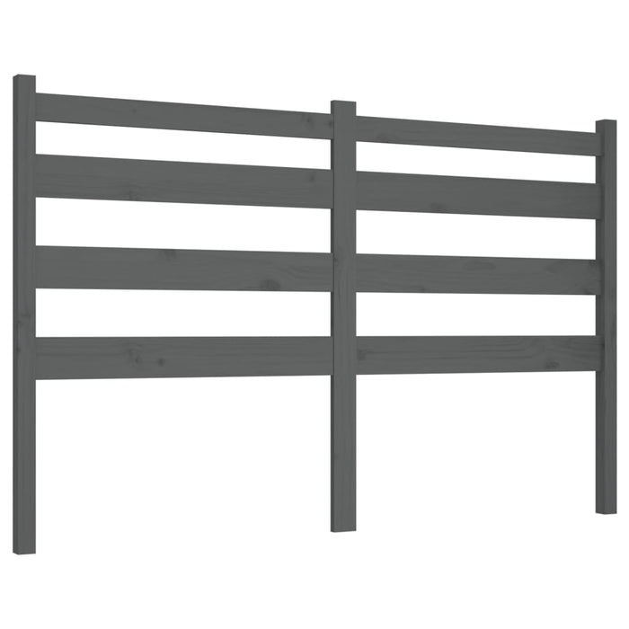 Tăblie de pat, gri, 206x4x100 cm, lemn masiv de pin - WALTI WALTI