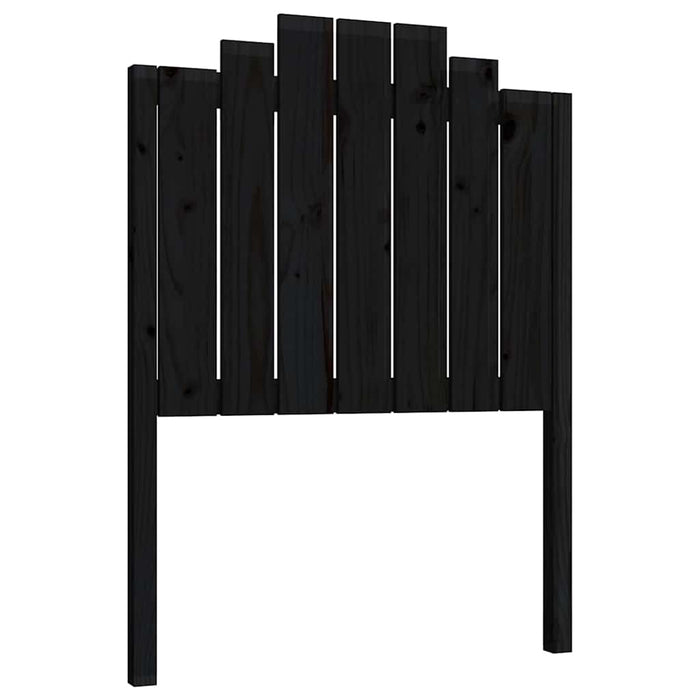 Tăblie de pat, negru, 81x4x110 cm, lemn masiv de pin - WALTI WALTI
