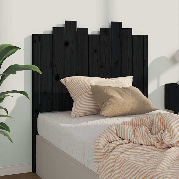 Tăblie de pat, negru, 96x4x110 cm, lemn masiv de pin - WALTI WALTI