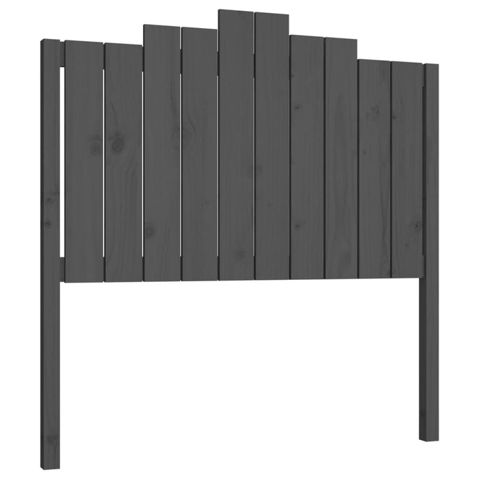 Tăblie de pat, gri, 106x4x110 cm, lemn masiv de pin - WALTI WALTI