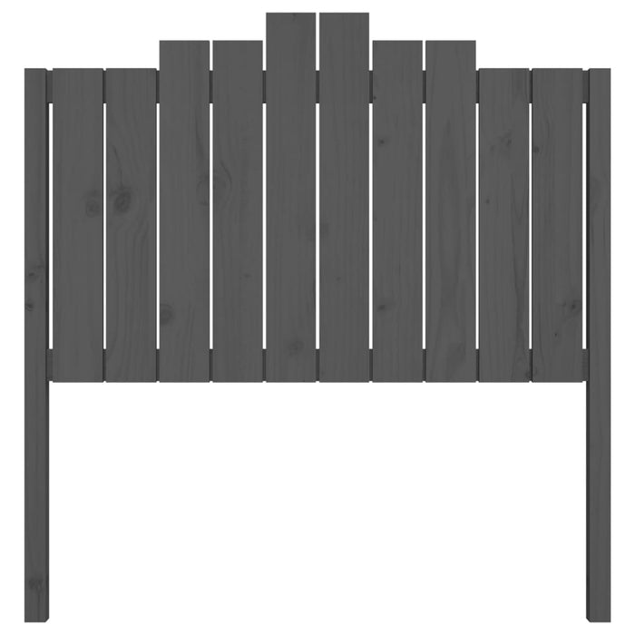 Tăblie de pat, gri, 106x4x110 cm, lemn masiv de pin - WALTI WALTI