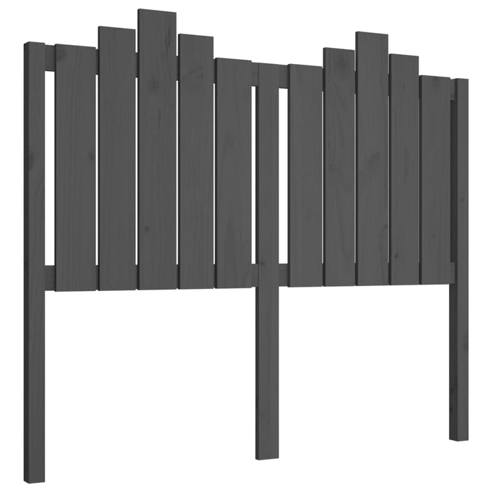 Tăblie de pat, gri, 126x4x110 cm, lemn masiv de pin - WALTI WALTI