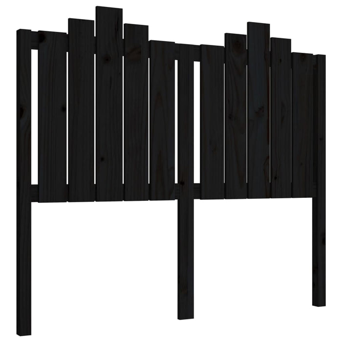 Tăblie de pat, negru, 126x4x110 cm, lemn masiv de pin - WALTI WALTI