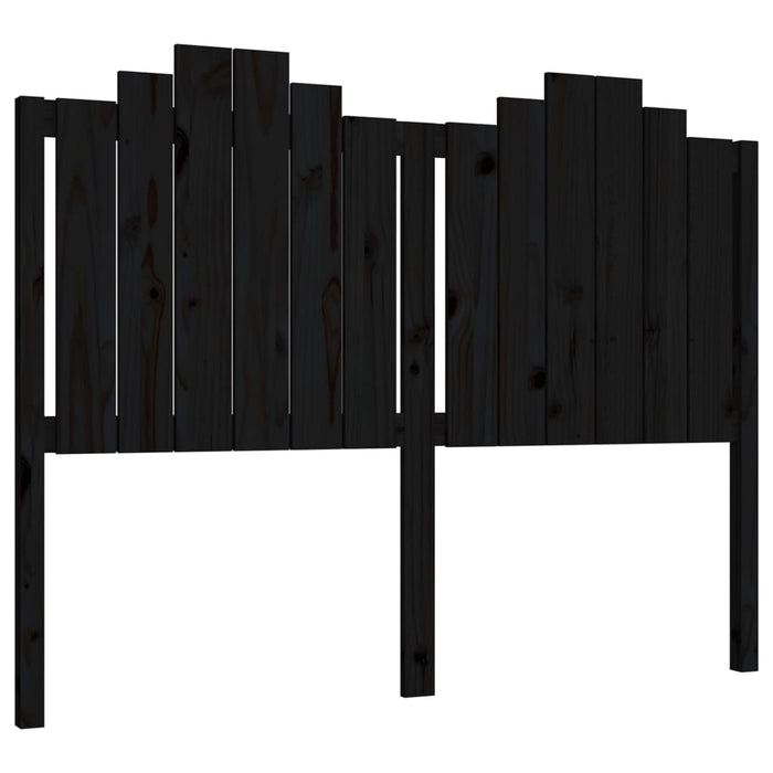 Tăblie de pat, negru, 146x4x110 cm, lemn masiv de pin - WALTI WALTI