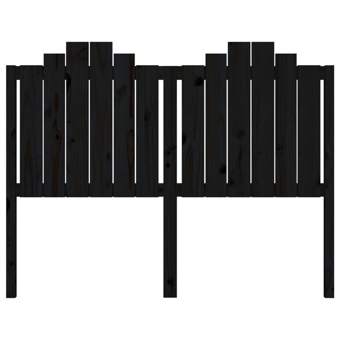 Tăblie de pat, negru, 146x4x110 cm, lemn masiv de pin - WALTI WALTI