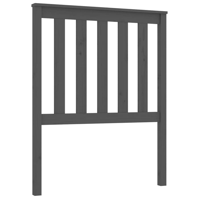 Tăblie de pat, gri, 81x6x101 cm, lemn masiv de pin - WALTI WALTI