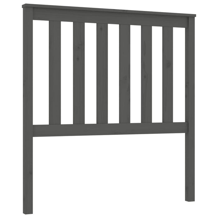 Tăblie de pat, gri, 96x6x101 cm, lemn masiv de pin - WALTI WALTI