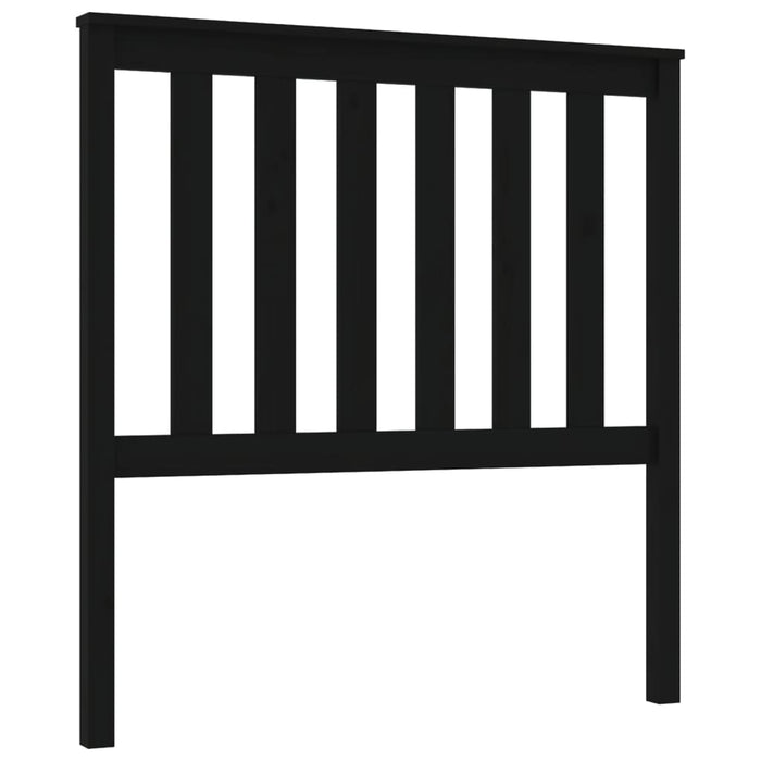 Tăblie de pat, negru, 96x6x101 cm, lemn masiv de pin - WALTI WALTI