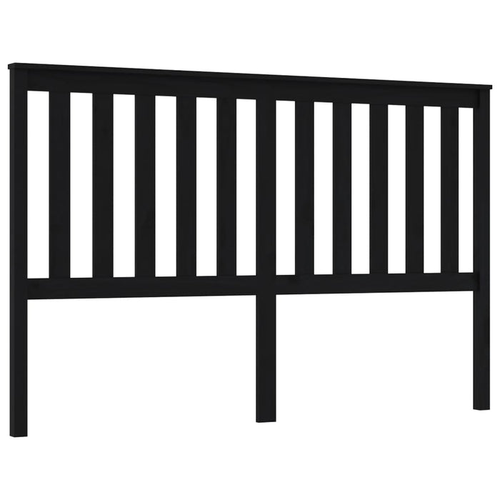 Tăblie de pat, negru, 166x6x101 cm, lemn masiv de pin - WALTI WALTI
