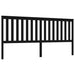 Tăblie de pat, negru, 206x6x101 cm, lemn masiv de pin - WALTI WALTI