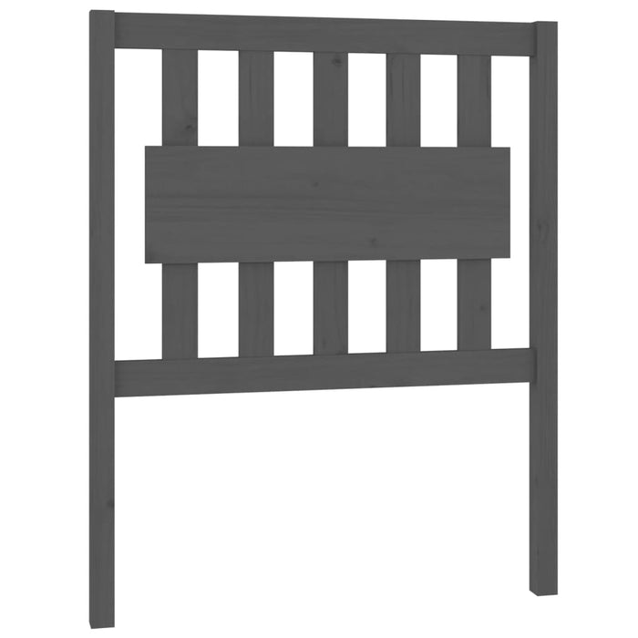 Tăblie de pat, gri, 80,5x4x100 cm, lemn masiv de pin - WALTI WALTI