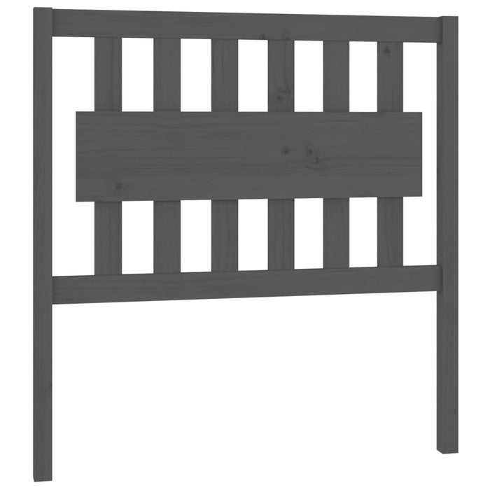 Tăblie de pat gri 95,5x4x100 cm Lemn masiv de pin - WALTI WALTI