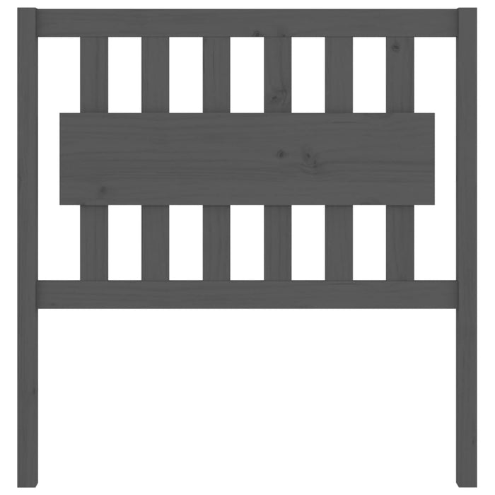 Tăblie de pat gri 95,5x4x100 cm Lemn masiv de pin - WALTI WALTI