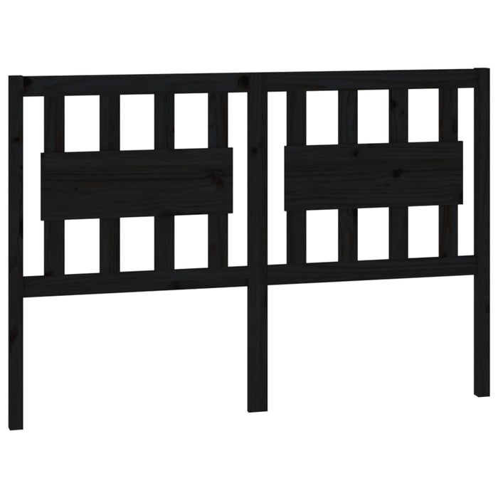 Tăblie de pat, negru, 125,5x4x100 cm, lemn masiv de pin - WALTI WALTI