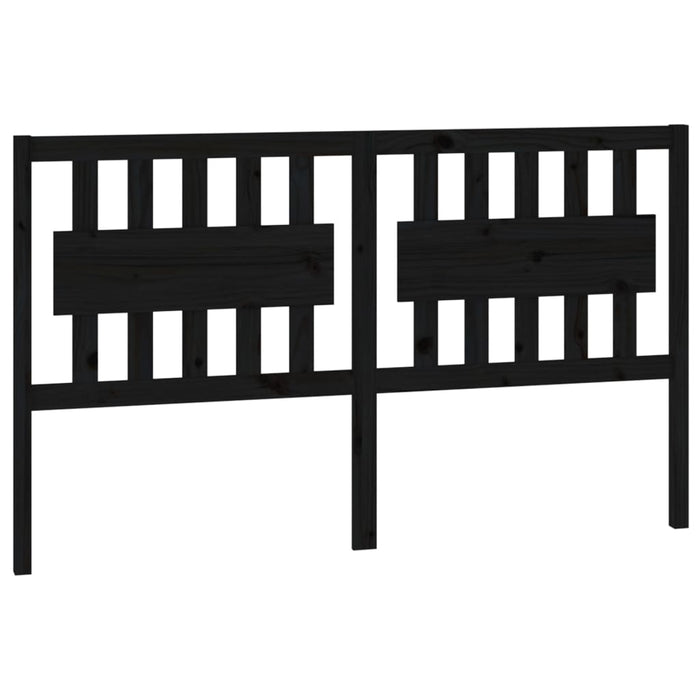 Tăblie de pat, negru, 155,5x4x100 cm, lemn masiv de pin - WALTI WALTI