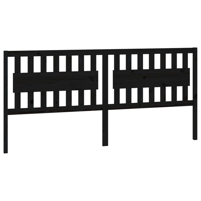 Tăblie de pat, negru, 205,5x4x100 cm, lemn masiv de pin - WALTI WALTI