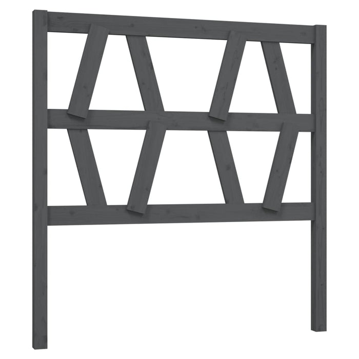 Tăblie de pat, gri, 81x4x100 cm, lemn masiv de pin - WALTI WALTI