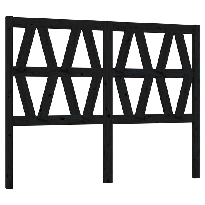 Tăblie de pat, negru, 166x4x100 cm, lemn masiv de pin - WALTI WALTI