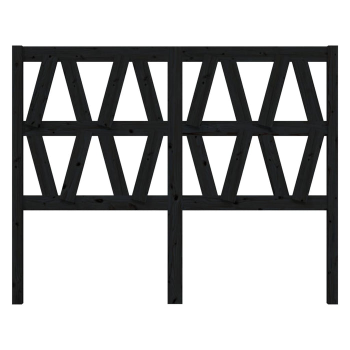 Tăblie de pat, negru, 166x4x100 cm, lemn masiv de pin - WALTI WALTI
