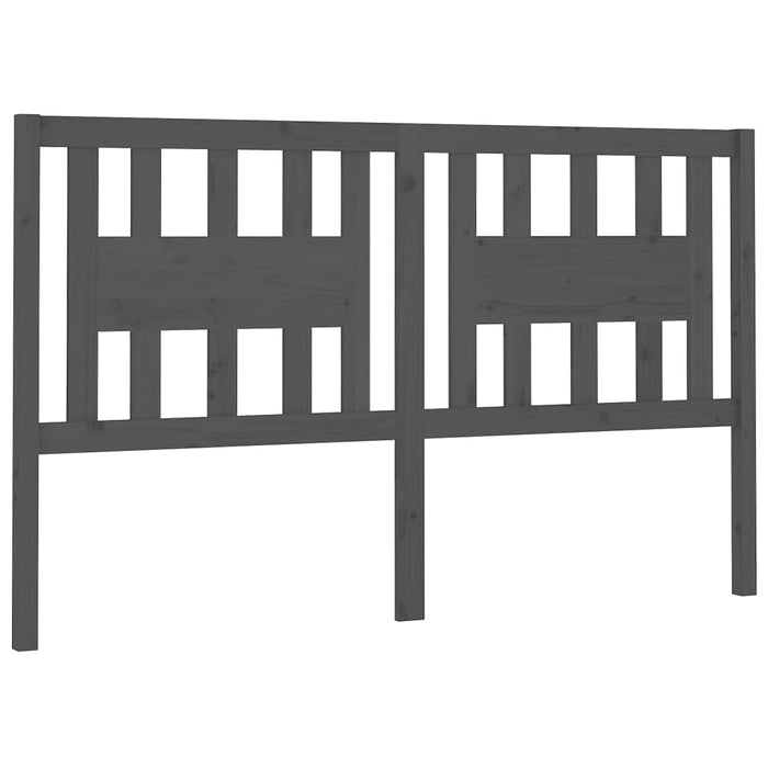 Tăblie de pat, gri, 186x4x100 cm, lemn masiv de pin - WALTI WALTI