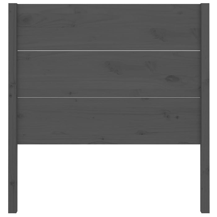 Tăblie de pat, gri, 96x4x100 cm, lemn masiv de pin - WALTI WALTI