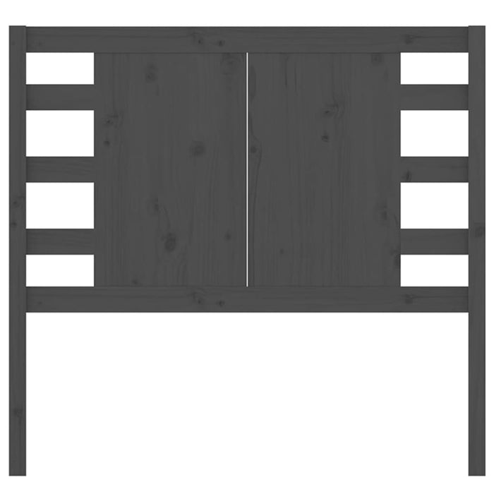 Tăblie de pat, gri, 106x4x100 cm, lemn masiv de pin - WALTI WALTI