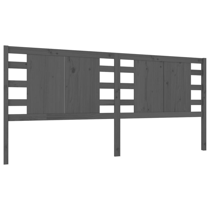Tăblie de pat, gri, 126x4x100 cm, lemn masiv de pin - WALTI WALTI